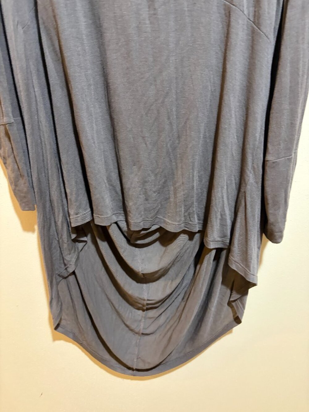 Marcella Oslo Tunic Sheer European Jersey Hooded Tunic Anthracite Long Sleeve - Picture 6 of 16